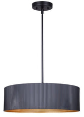 CHANDELIER 3LT MATBLK 60W 17IN